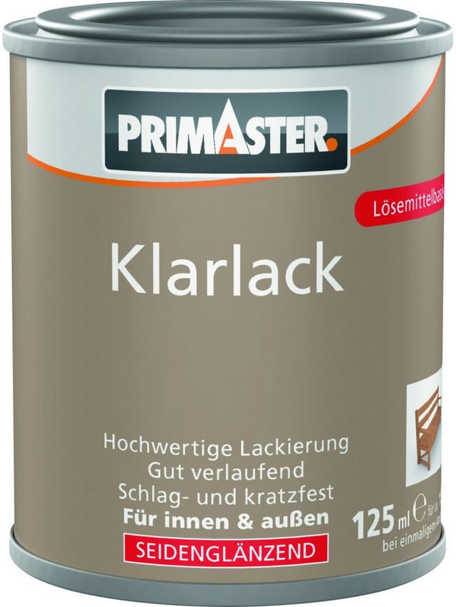 Primaster Klarlack 125 ml farblos seidenglänzend Lack
