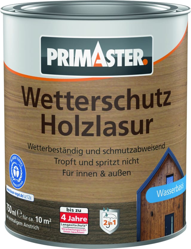 Primaster Wetterschutz-Holzlasur 750 ml kiefer Holzlasur