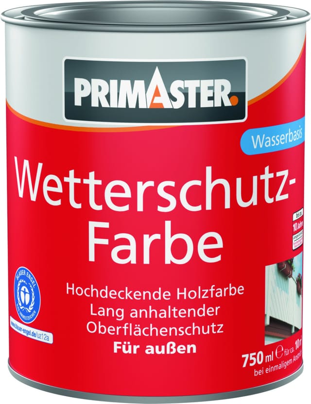 Primaster Wetterschutzfarbe 750 ml schwedenrot Holzlasur