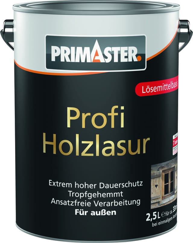 Primaster Profi Holzlasur 2,5 L kiefer Holzlasur