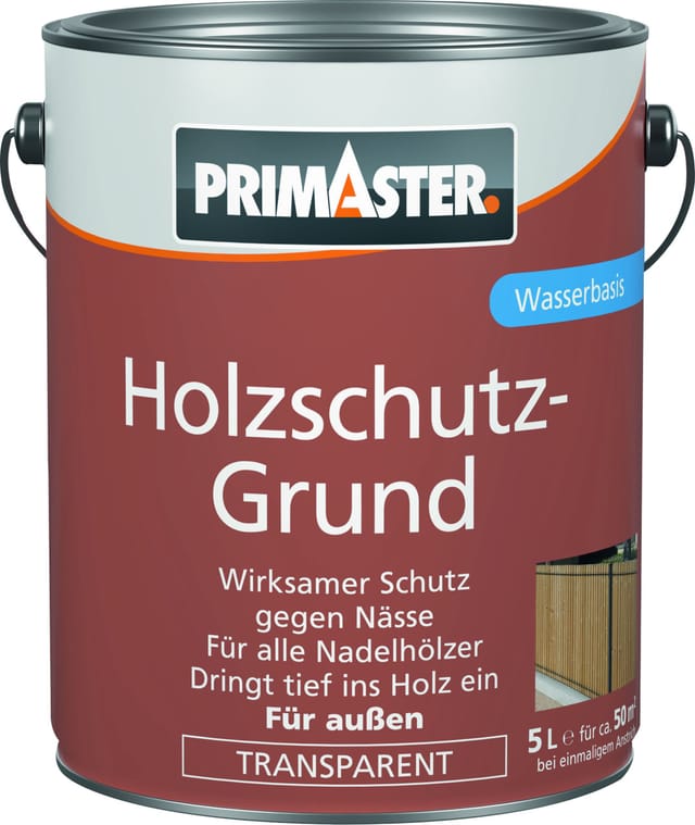 Primaster Holzschutz-Grund 5 L farblos Holzlasur