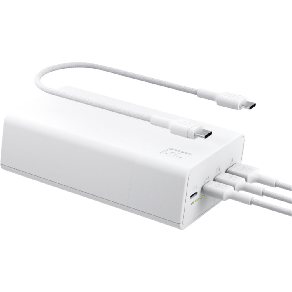 Green Cell Gc-pbgc30w Powerbank 30000 Mah Quick Charge, Usb Pd Lipo Usb-c® Weiß Gleichzeitiges Laden