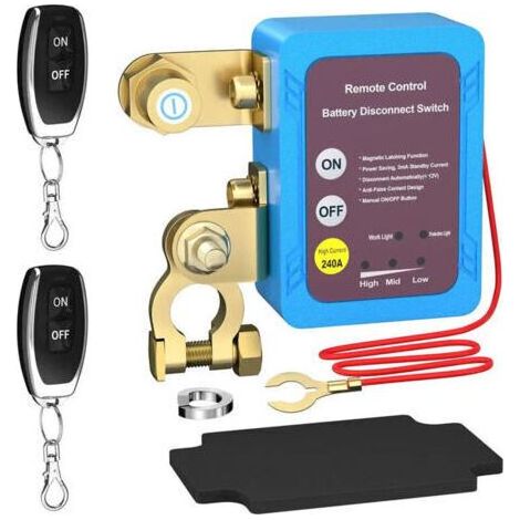 Klvgtifs Pu – 12-v-batterietrennschalter, 240-a-batterietrennschalter, Kfz-batterietrennschalter, Automatischer Abschaltschalter Für Auto, Boot, Wohnmobil, Atv, Lkw