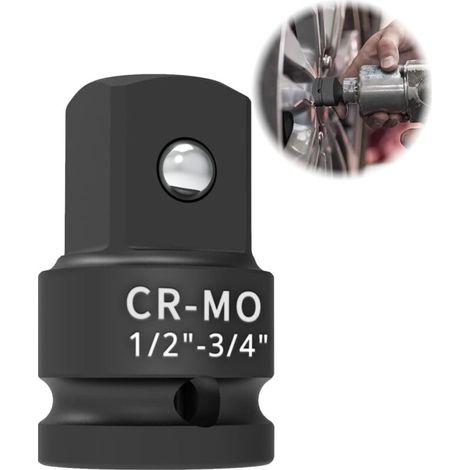 Klvgtifs Pu – Steckschlüsseladapter 1/2" Auf 3/4", Chrom-molybdän-stahl (cr-mo), Vierkantreduzierstück, Steckschlüsseladapter, Ratschenadapter, Steckschlüsselsatz