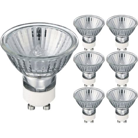 Klvgtifs Pu - Gu10 Halogenlampen Für Strahler, 35 W, 220-240 V, Warmweiß 2700 K, Dimmbar, 6er-pack [energieklasse G]