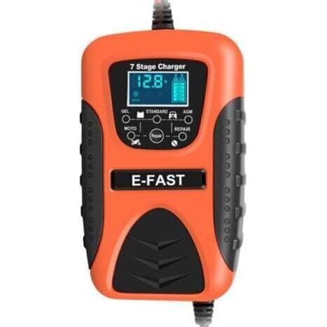 Klvgtifs Pu – Batterieentsulfatierer, 7-stufiges Autobatterieladegerät Für Boote, Rasenmäher Und Motorräder