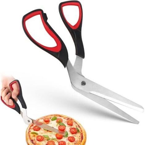 Klvgtifs Pu - Pizzaschere, Pizzaschneider, Pizzaschere Aus Edelstahl, Multifunktionale Küchenschere Zum Schneiden Von Pizzen, Gebäck Und Kuchen