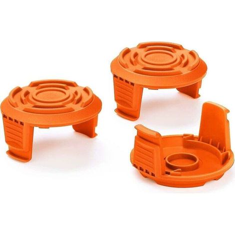 Klvgtifs Pu - Spulenkappenabdeckung Für Worx, Ersatzspulenkappenabdeckungen Für Worx Rasenmäher, Passend Für Worx Freischneider (3er-packung)