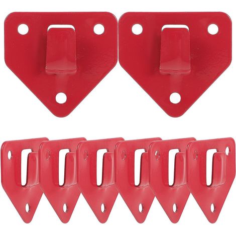 Klvgtifs Pu - Packung Mit 8 Robusten Wandhalterungen Für Feuerlöscher (6,2 X 6,2 Cm).