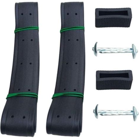 Klvgtifs Pu - 2 Stück 90 Cm Baumbinder, 3,8 Cm Robuste, Verstellbare Baumbinder Zur Unterstützung Von Bäumen Und Sträuchern (schwarz)