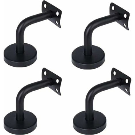 Klvgtifs Pu - Handlaufhalterungen, 4 Stück. Handlaufhalterung Aus Edelstahl Für Wandhandläufe Im Dachgeschoss, Flurhalterungen, Treppengeländer (60 Mm X 60 Mm)
