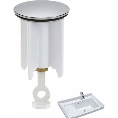 Klvgtifs Pu - Hochwertiger Abflussstopfen, Spülbeckenstöpsel, Universal-spülbeckenstöpsel, Verstellbarer Waschbeckenstöpsel - Badezimmerstöpsel ⌀40mm (höhenverstellbar Zwischen 6,5 Cm)