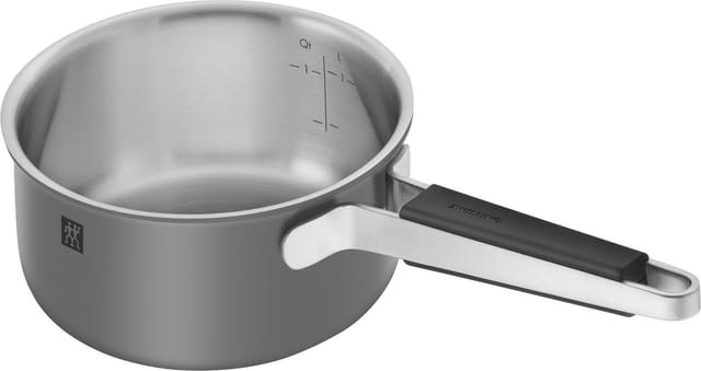 ZWILLING PURE - Set de 5 Pfannen (5 Stück, Edelstahl 18/10, Außenbeschichtung de Keramik, Stay Cool Griffe), Farbe anthrazitgrau