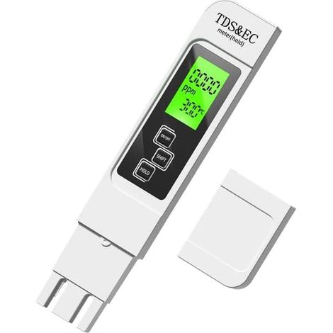 Das 4-in-1 Tds-wasserqualitätsmessgerät Misst Tds, Ec Und Temperatur (celsius/fahrenheit) Von Trinkwasser, Brunnenwasser, Poolwasser Und Umkehrosmose-/demineralisiertem Wasser.