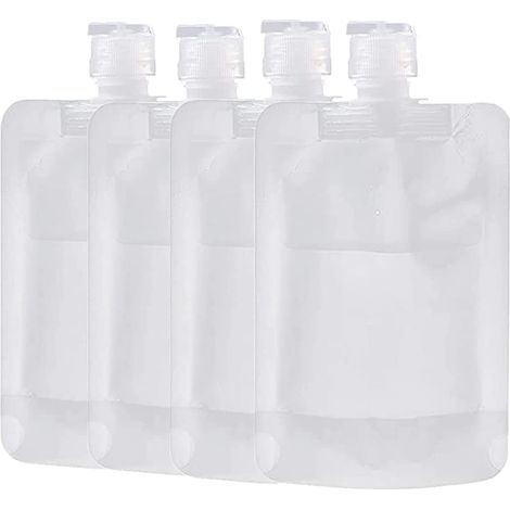 Leere, Wiederbefüllbare Reiseetuis – Muschelform – Für Lotion, Shampoo, Gesichtscreme, Handseife – 4er-pack