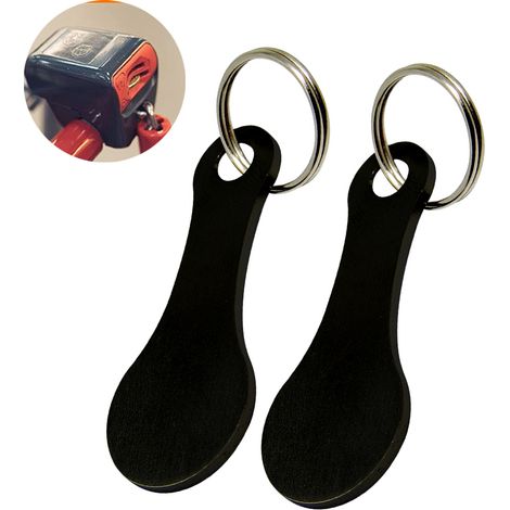 Einkaufswagen-entriegelungsschlüssel – Rostfreies Metall – Kompatibel Mit Allen Standard-einkaufswagen – 2er-pack