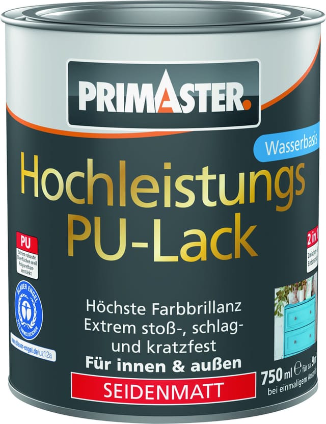 Primaster Hochleistungs PU-Lack elfenbein seidenmatt 750 ml