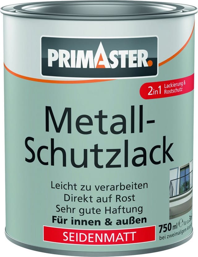 Primaster Metall-Schutzlack anthrazitgrau seidenmatt 750 ml