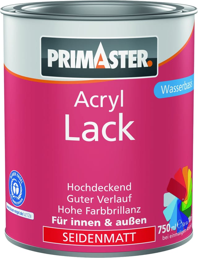 Primaster Acryl Lack taubenblau seidenmatt 750 ml