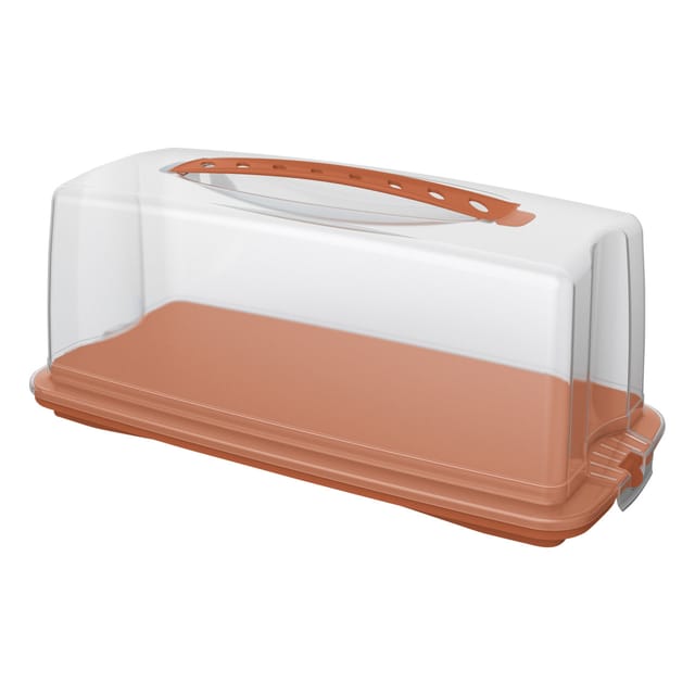 Rotho Kuchenbehälter Fresh 36 x 17 cm koralle Tortenbox