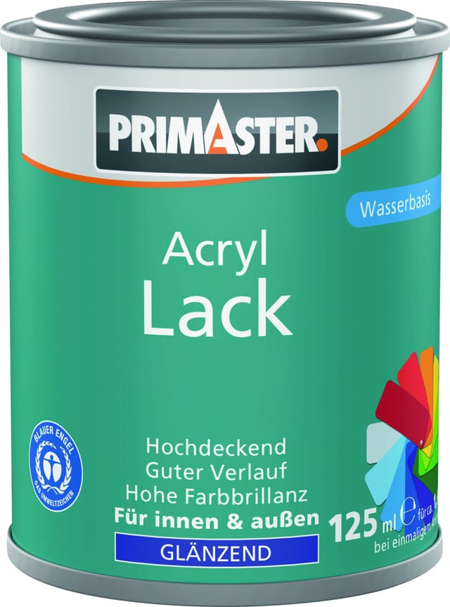Primaster Acryl Lack enzianblau glänzend 125 ml