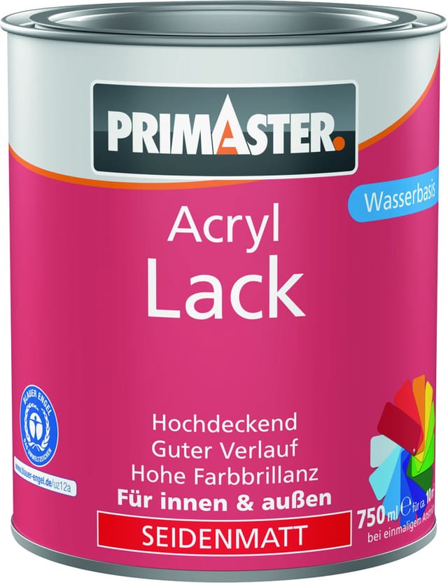 Primaster Acryl Lack lichtgrau seidenmatt 750 ml