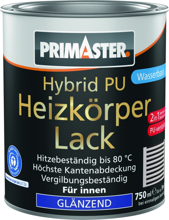 Primaster Hybrid PU-Heizkörperlack weiß glänzend 750 ml