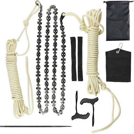 Astsäge, Geeignet Zum Beschneiden Hoher Äste, Ausgestattet Mit Einer Flexiblen Kette, 50 % Mehr Sägeblättern Und Zähnen Aus Kohlenstoffstahl, Die Äste Bis Zu 40 Cm Schnell Durchtrennen Kann.