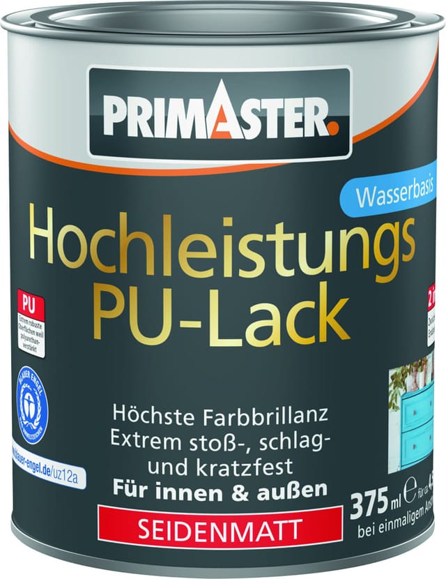 Primaster Hochleistungs PU-Lack feuerrot seidenmatt 375 ml