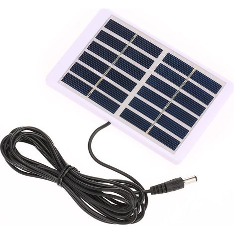 Solarpanel – 1,2 W – 6 V – Gleichstromausgang – Polykristallines Silizium – Für Gartenbeleuchtung, Pumpen, Springbrunnen, Notbeleuchtung – 841 X 30 Mm – Schwarz