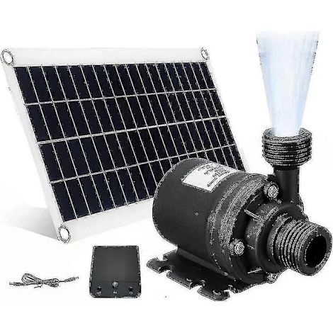 Solarbetriebene Gartenbrunnenpumpe – Geräuscharmer Betrieb, 800 Liter/stunde, 12 V Gleichstrom (50 W)