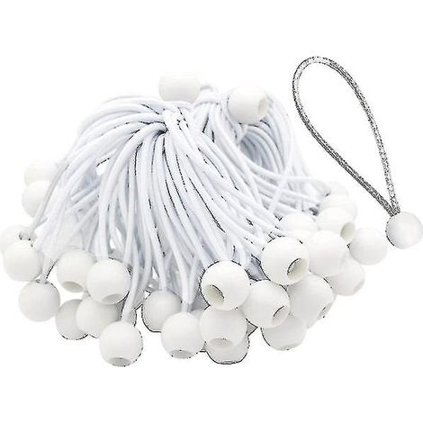 50 Lange Gummibänder Mit Schlaufen, Ideal Für Zelte, Große Zelte, Banner Und Planen.