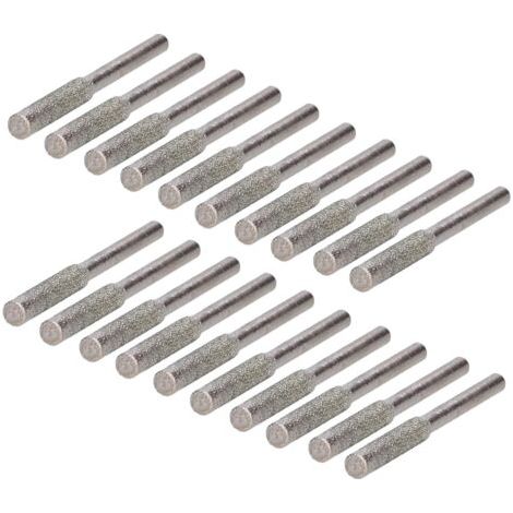 20-teiliges Diamant-kettensägen-schärfset, Bestehend Aus Diamant-kettensägen-schärfstiften, Schärfsteinen Und 4,8 Mm Kettensägenfeilen (silber).