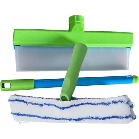 Wasserreinigungsset Mit Silikonabzieher, Wiederverwendbares Fensterreinigungswerkzeug Mit Silikonabzieher Und Mikrofaserbürste, Geeignet Für Die Professionelle Fahrzeugwartung (fmy).