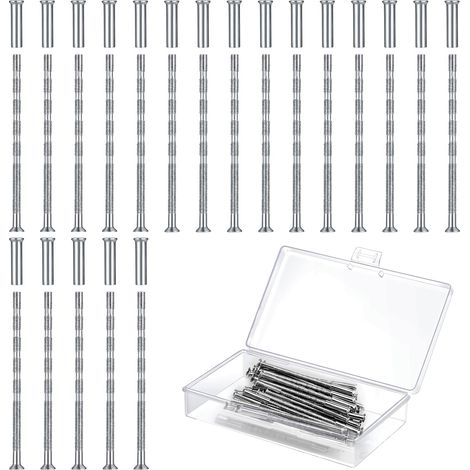 Türgriff-befestigungsschrauben – M3 – 5,3 X 60 Mm – Mit 5,3 X 15 Mm Distanzstück – Für Möbeltüren, Schränke Und Schubladen – 20er-packung