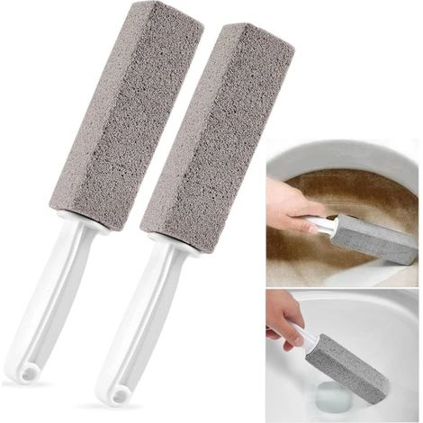 Set Mit 2 Bimsstein-toilettenbürsten Zur Gründlichen Reinigung Und Aufrechterhaltung Guter Hygiene Im Badezimmer.