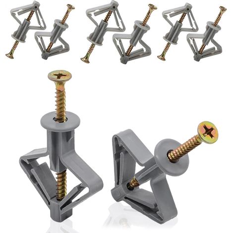 Schmetterlingsanker - 3,5 X 50 Mm - Für Gipskarton Und Mauerwerk - 20 Stück