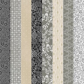 Servietten Muster grau 33 x 33 cm 20 Stück Servietten