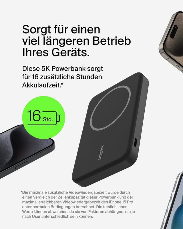 Belkin BoostCharge Pro Kabelloses Aufladen Schwarz