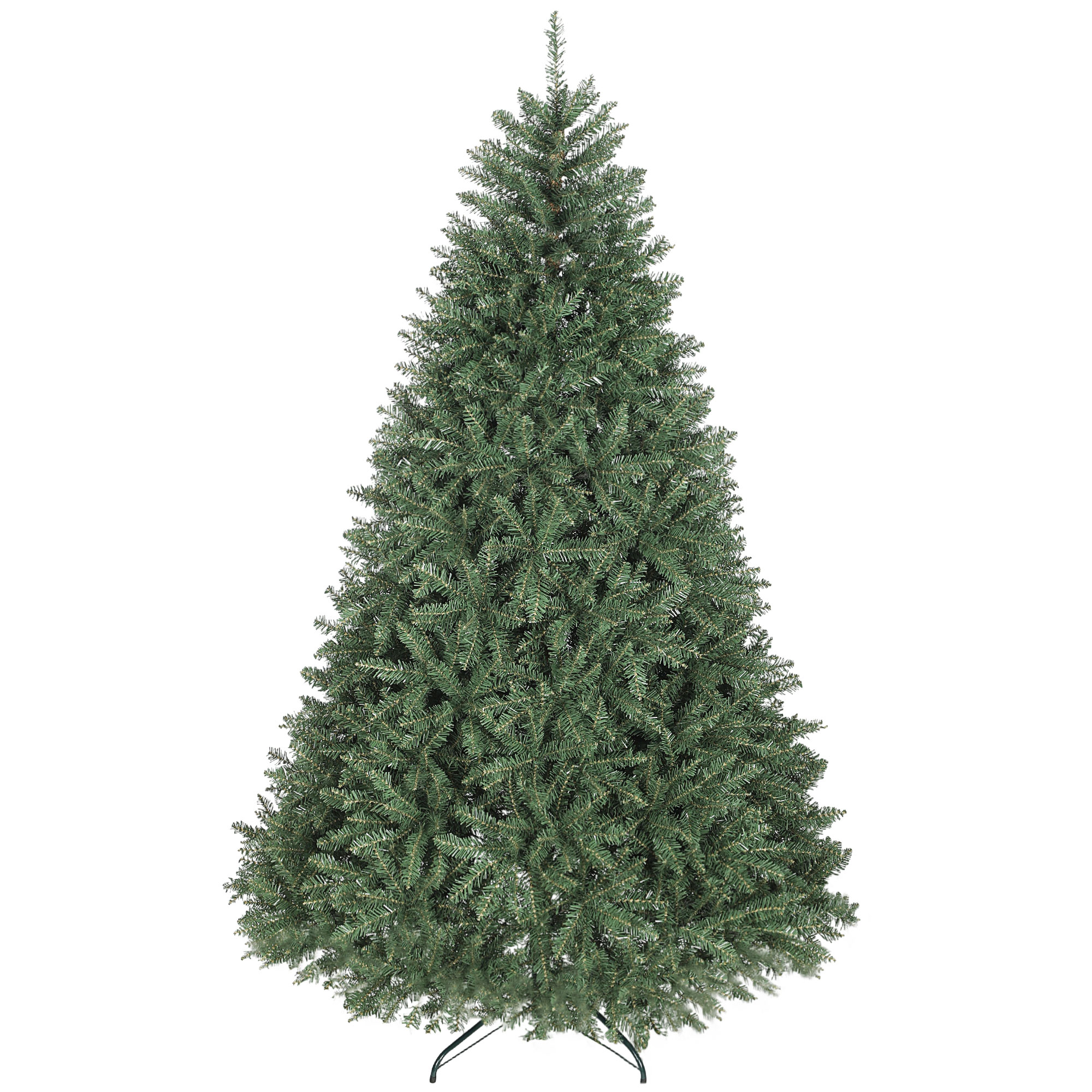 Künstlicher Weihnachtsbaum, 210 Cm, Realistischer Weihnachtsbaum Mit 2641 Beweglichen Astspitzen, Metallständer, Grün