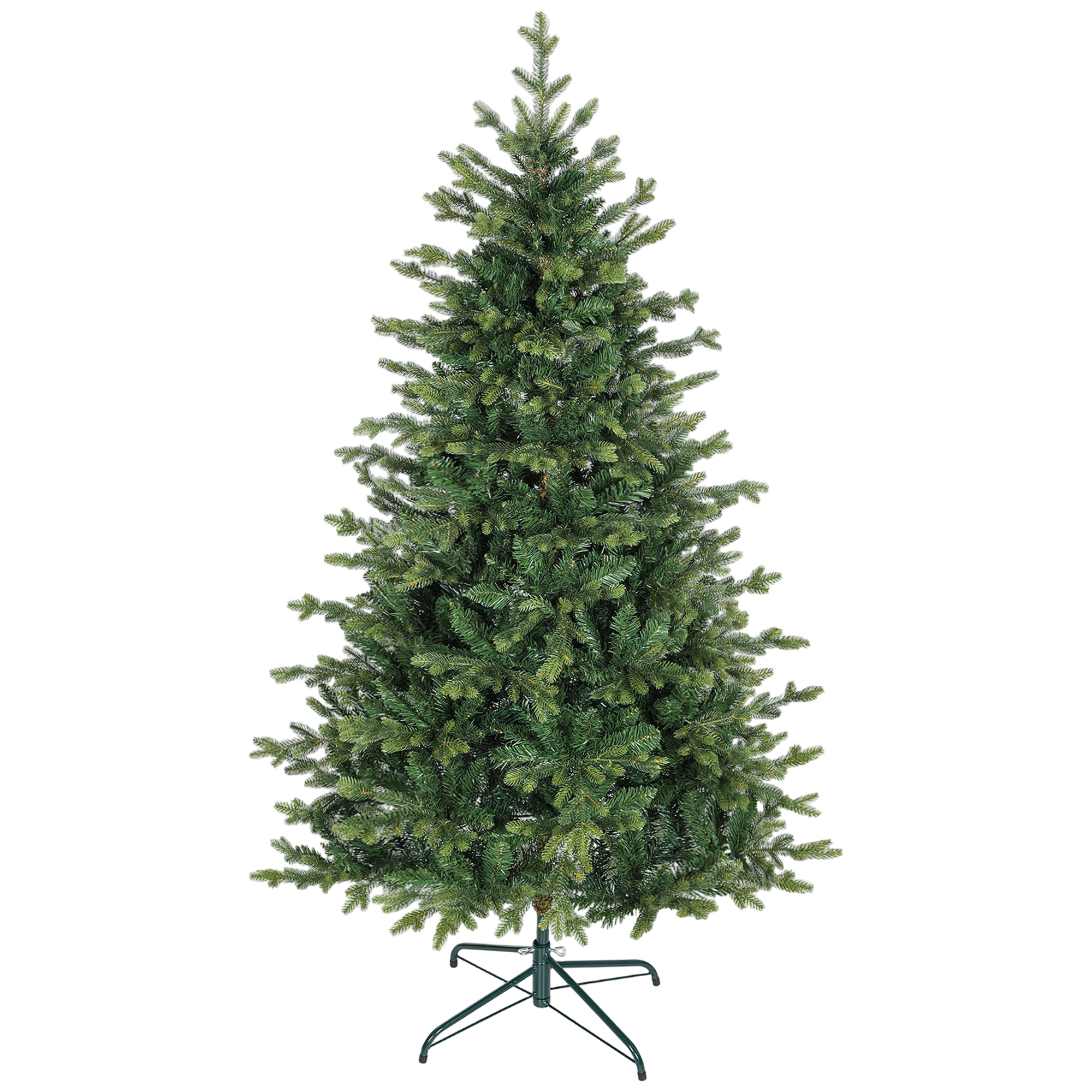 Künstlicher Weihnachtsbaum, 180 Cm, Realistischer Weihnachtsbaum Mit 1660 Beweglichen Astspitzen, Metallständer, Grün