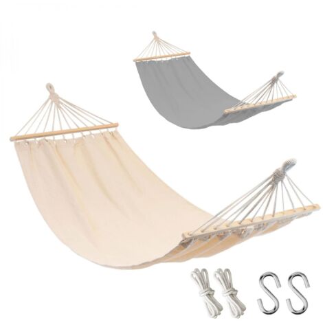 Linxor – Hängematte Für 2 Personen 150 X 270 Cm – 300 G/m² Baumwoll-polyester-mischgewebe – Maximale Belastung 200 Kg – Einfache Montage Mit Seilen Oder Haken