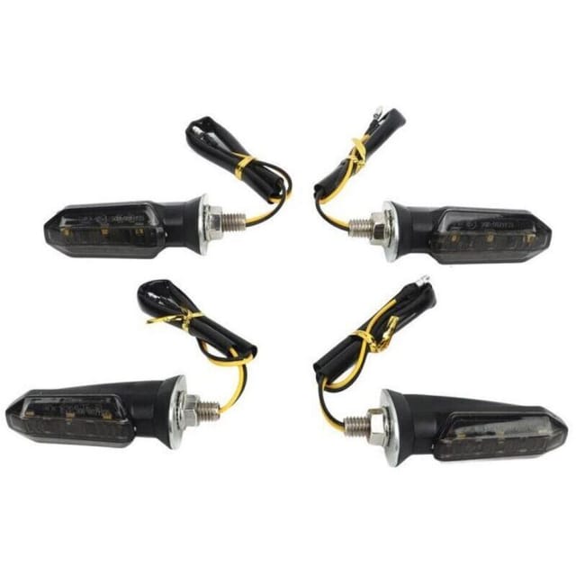 Set Mit 4 Mini-led-motorradblinkern, Vorder- Und Rückblinker, Wasserdicht, Universell, Für Strandroller, 12 V