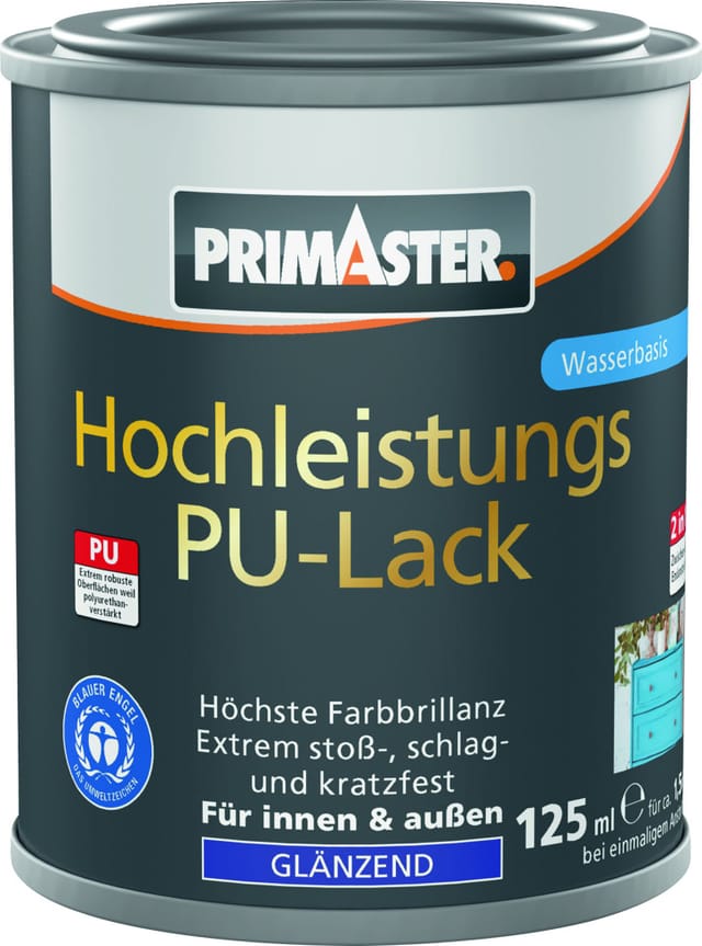 Primaster Hochleistungs PU-Lack schokobraun glänzend 125 ml Lack