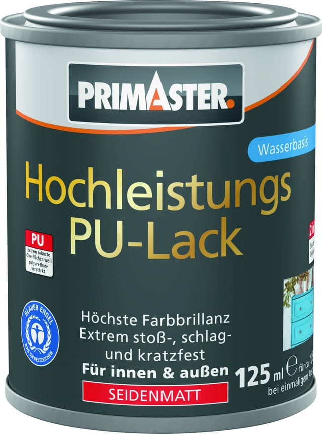 Primaster Hochleistungs PU-Lack anthrazit seidenmatt 125 ml Lack