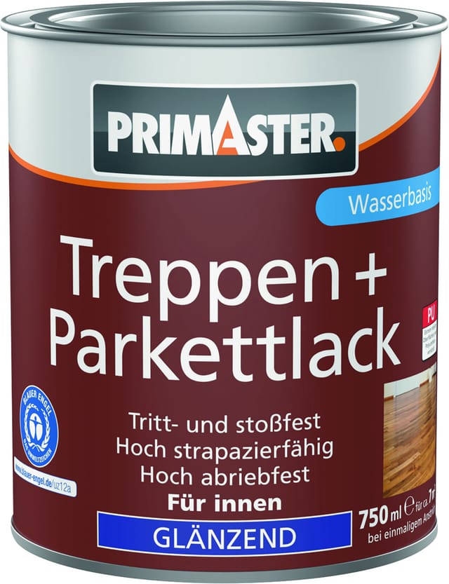Primaster Treppen + Parkettlack farblos glänzend 750 ml Lacke