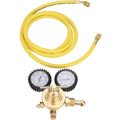 Stickstoff-manometer 0–600/0–4000 Psi – Regler Mit 200 Cm Schlauch – Hohe Präzision Beim Schweißen Und Schneiden – Robustes Messing