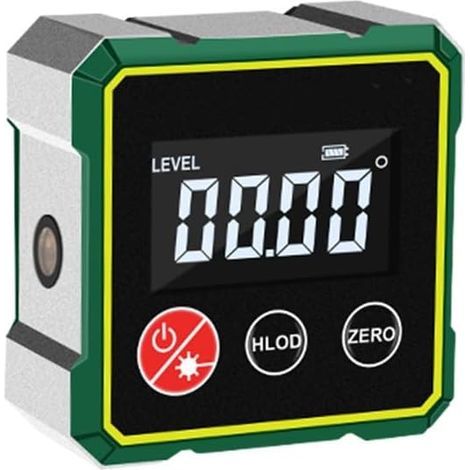 Magnetischer Digitalwinkelmesser – Elektronischer Laser – Lcd-bildschirm – Magnetfunktion Für Präzise Messungen – Usb-c-ladegerät