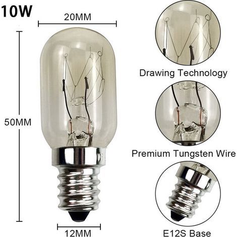 15w E12 Kühlschranklampe, Glühlampe Für Nähmaschinen, Betterlife Ses E12 Sockel, Warmweiß 2700k, 220v, Kühlschranklampe Für Gefrierschrank, Nähmaschine (3er-pack)