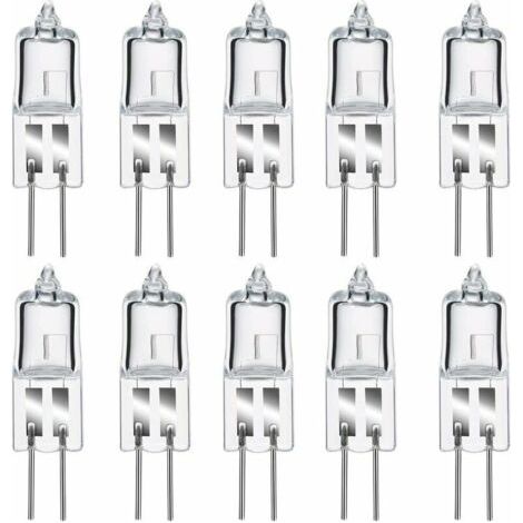 G4 35w 12v Halogenlampe – Warmweiß 2800k – Dimmbare Transparente Kapsel – 10er-packung